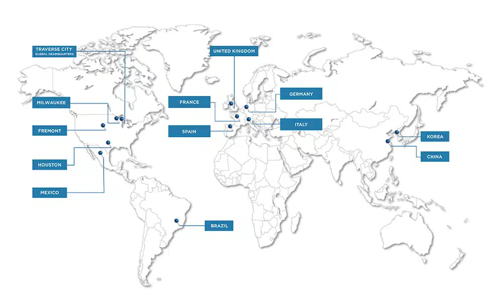 Oilgear Location Map - Oilgear